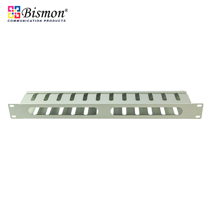 Cable Management Panel with Cover(Grey color)(แผงจัดสายหน้าตู้ rack)